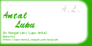 antal lupu business card
